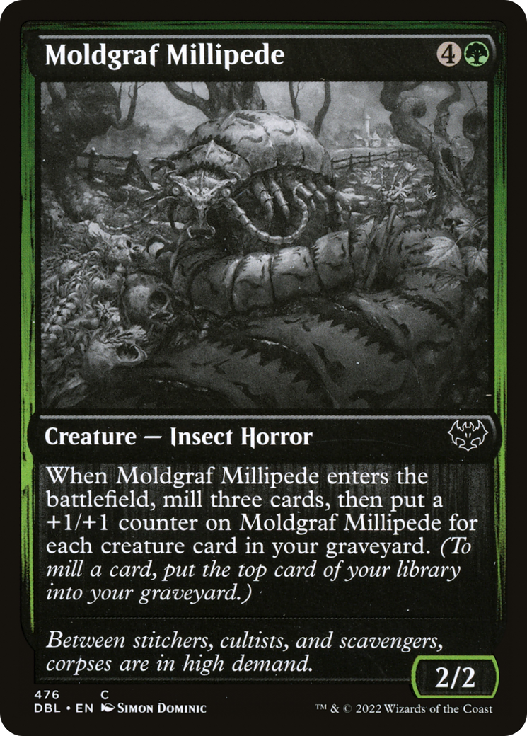 Moldgraf Millipede (DBL-476)  Foil - Innistrad: Double Feature