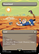Wasteland (Borderless) (Surge Foil) (PIP-889)  Foil - Fallout