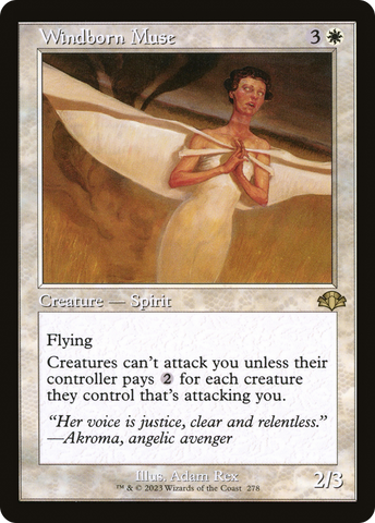 Windborn Muse (Retro Frame) (DMR-278)  - Dominaria Remastered