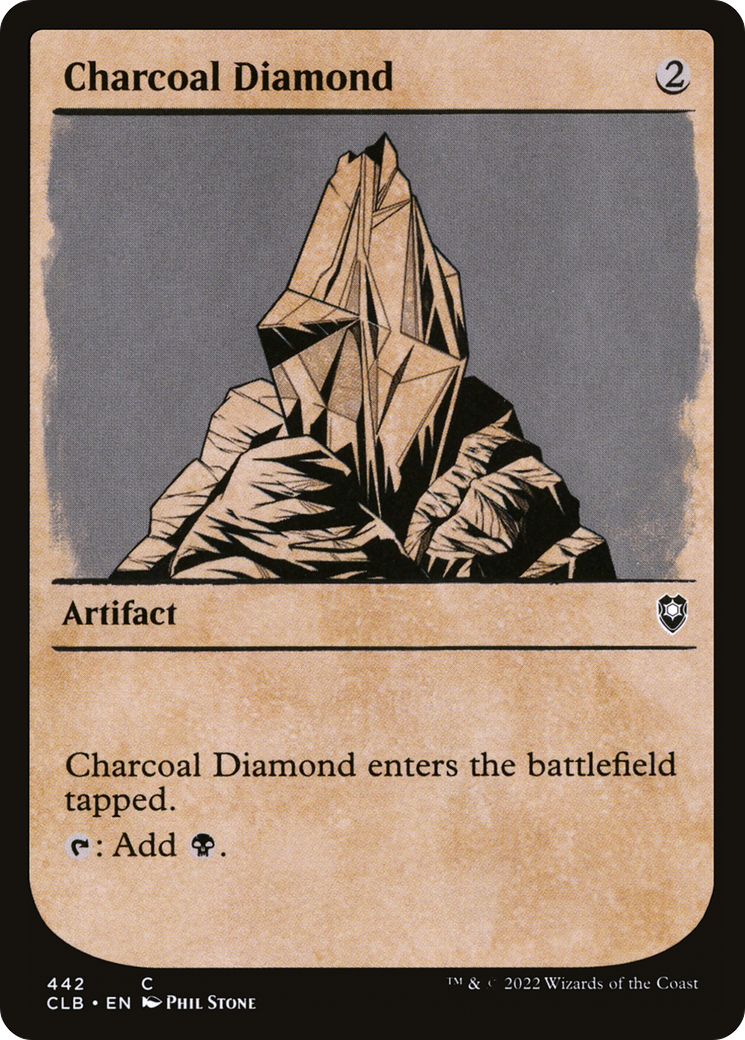 Charcoal Diamond (Showcase) (CLB-442)  - Commander Legends: Battle for Baldur's Gate: (Showcase)