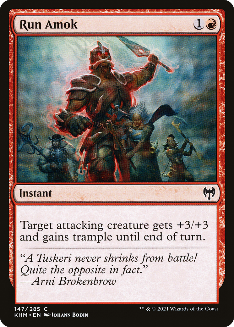 Run Amok (KHM-147)  Foil - Kaldheim