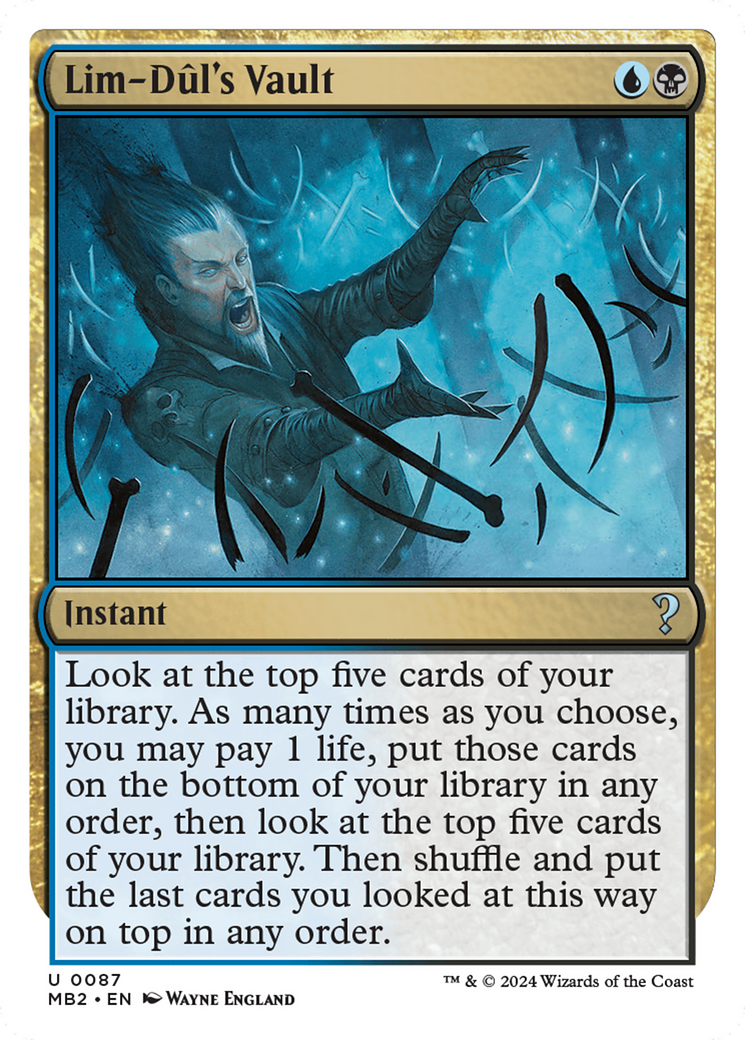 Lim-Dul's Vault (White Border) (MB2-087)  - Mystery Booster 2