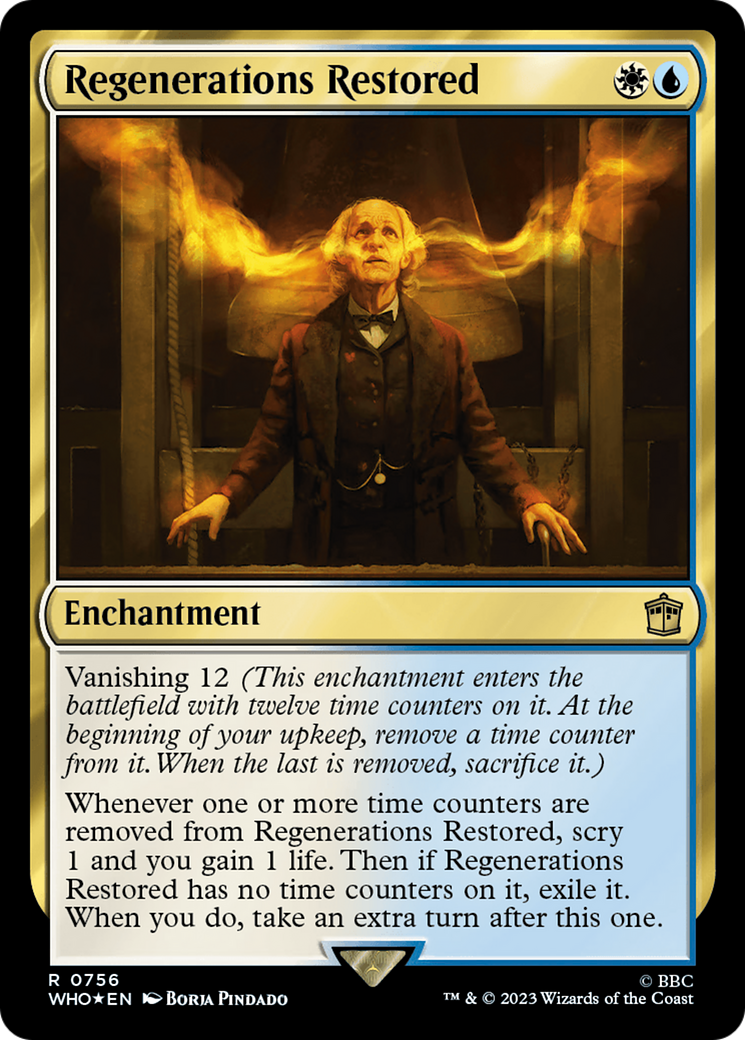 Regenerations Restored (Surge Foil) (WHO-756)  Foil - Doctor Who