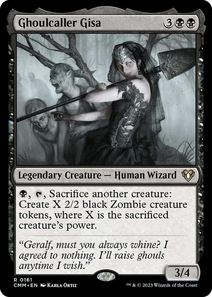 Ghoulcaller Gisa (CMM-161)  Foil - Commander Masters