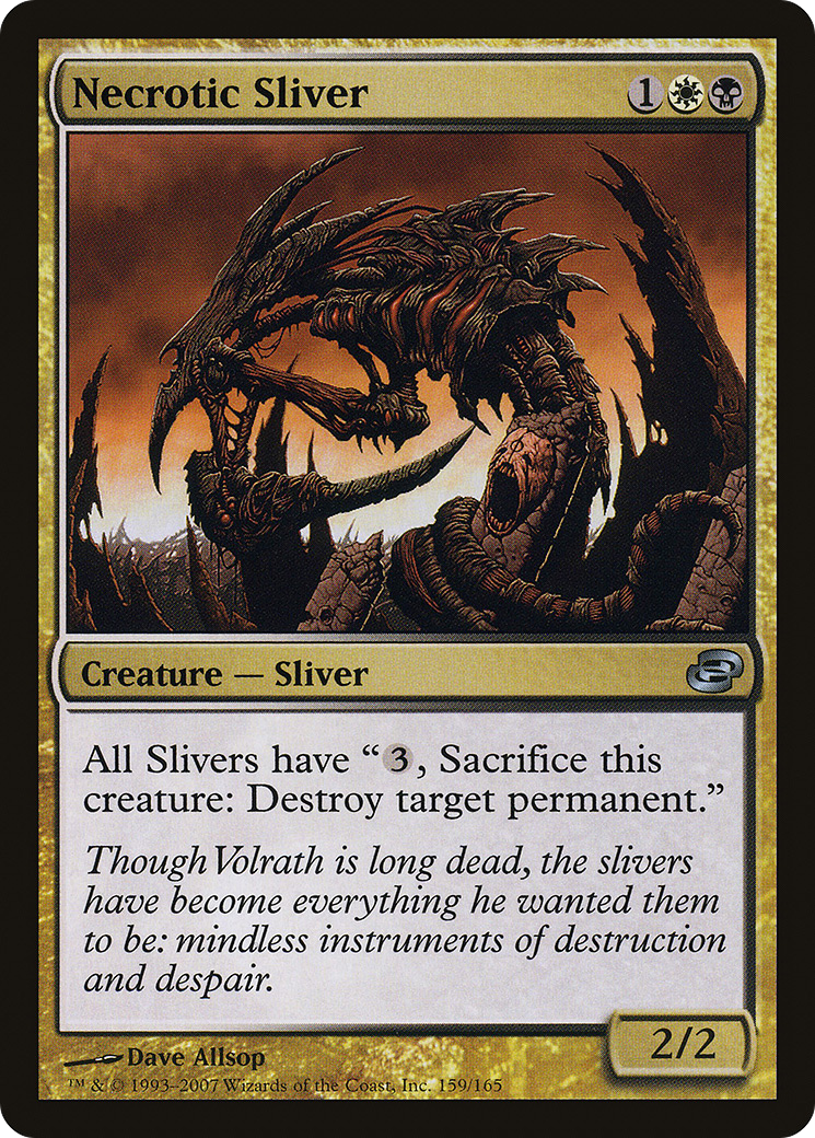 Necrotic Sliver (PLC-159)  Foil - Planar Chaos