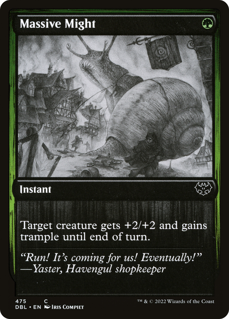 Massive Might (DBL-475)  Foil - Innistrad: Double Feature