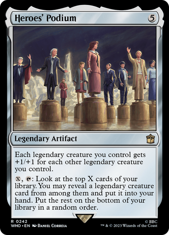 Heroes' Podium (WHO-242)  Foil - Doctor Who