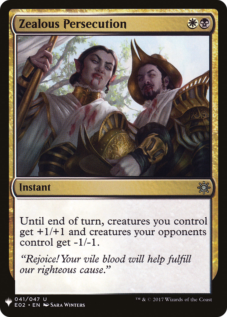 Zealous Persecution (LIST-041)  - The List