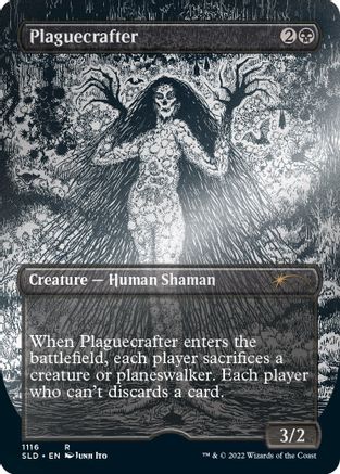 Plaguecrafter (Borderless) (Foil Etched) (SLD-1116) - Secret Lair Drop Series Foil