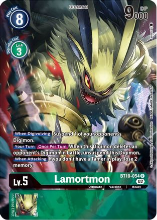 Lamortmon (Alternate Art) (BT10-054) - Xros Encounter Foil
