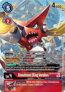 Shoutmon (King Version) (Alternate Art) (BT10-111) - Xros Encounter Foil