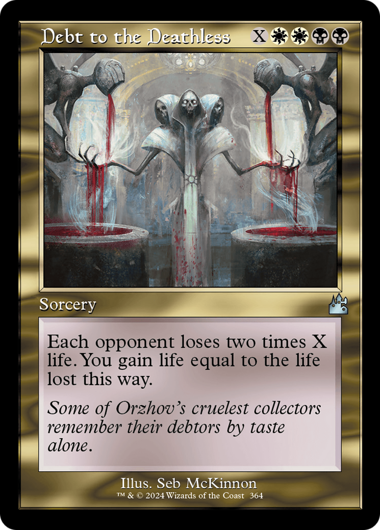 Debt to the Deathless (Retro Frame) (RVR-364)  - Ravnica Remastered