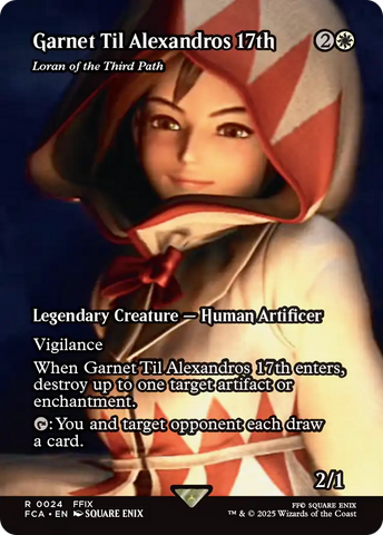 Garnet Til Alexandros 17th - Loran of the Third Path (Showcase) (FCA-024)  - FINAL FANTASY: Through the Ages / Garnet Til Alexandros 17th (Borderless)