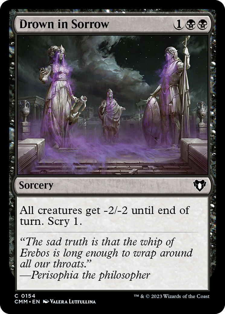 Drown in Sorrow (CMM-154)  Foil - Commander Masters
