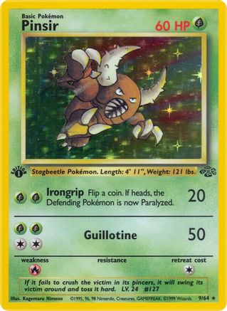 Pinsir (9) 009/64  - Unlimited Holofoil Jungle - Holo Rare