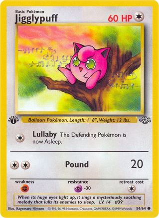 Jigglypuff 054/64  - 1st Edition Jungle - Common