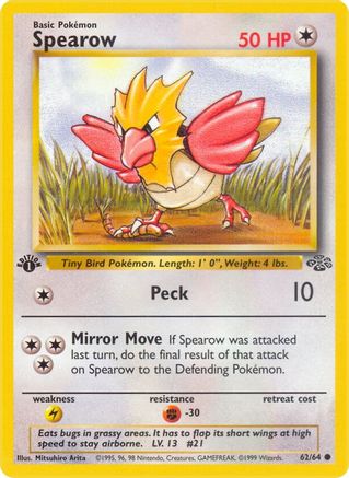 Spearow 062/64  - 1st Edition Jungle - Common