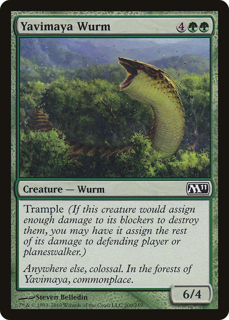 Yavimaya Wurm (M11-200)  - Magic 2011