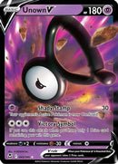 Unown V 065/195  - Holofoil SWSH12 Silver Tempest - Ultra Rare