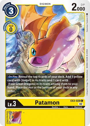 Patamon (EX3-028) - Draconic Roar