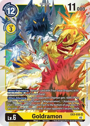 Goldramon (EX3-035) - Draconic Roar Foil