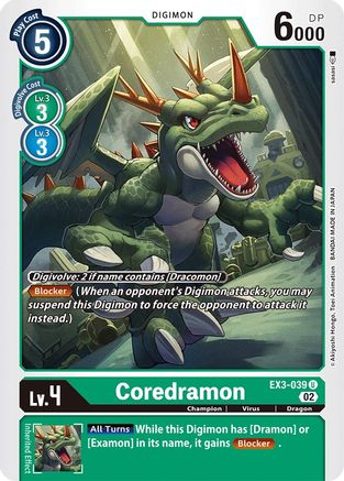 Coredramon - EX3-039 (EX3-039) - Draconic Roar