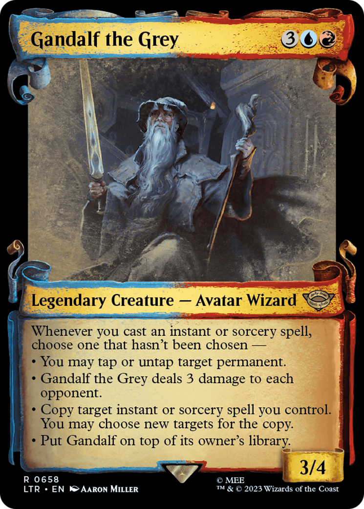 Gandalf the Grey (Showcase Scrolls) (LTR-658)  - The Lord of the Rings: Tales of Middle-earth: (Showcase)