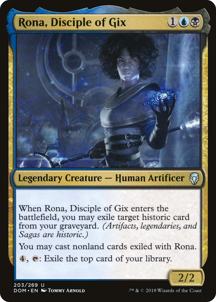 Rona, Disciple of Gix (DOM-203)  Foil - Dominaria
