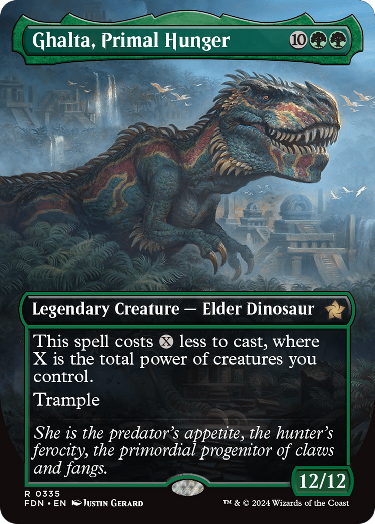 Ghalta, Primal Hunger (Borderless) (FDN-335)  Foil - Foundations