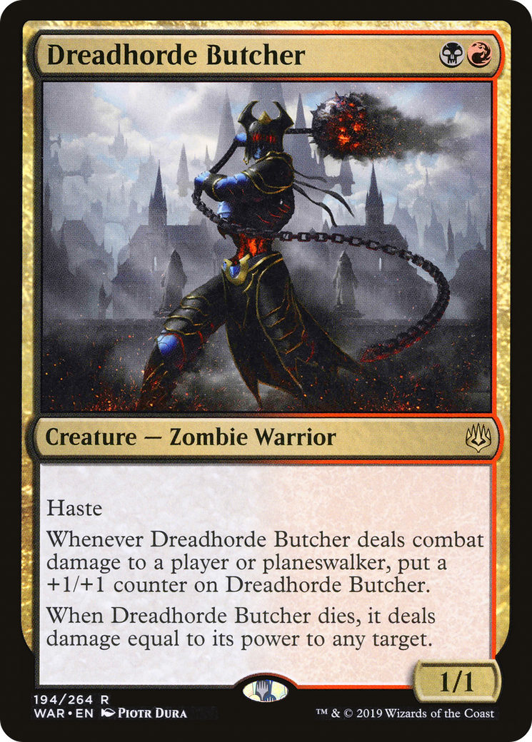 Dreadhorde Butcher (WAR-194)  Foil - War of the Spark