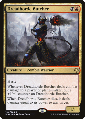 Dreadhorde Butcher (WAR-194)  Foil - War of the Spark