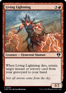 Living Lightning (CMM-239)  Foil - Commander Masters