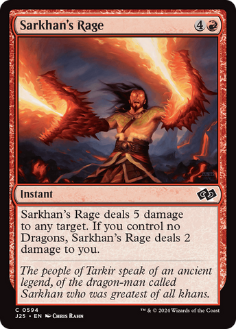 Sarkhan's Rage (J25-594)  - Foundations Jumpstart