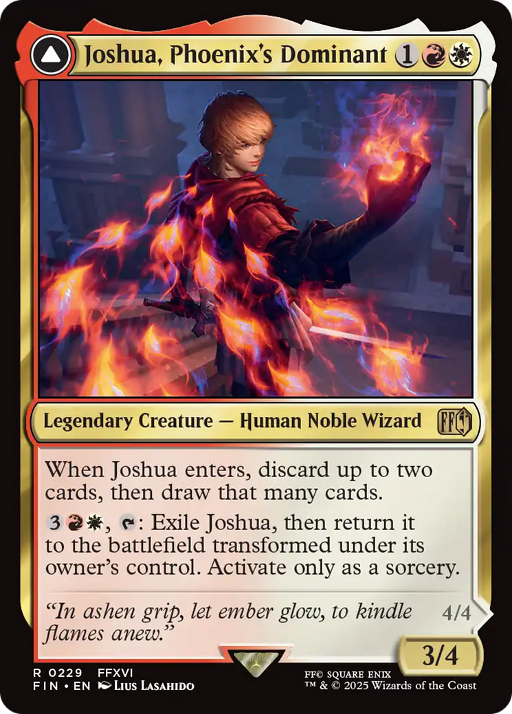 Joshua, Phoenix's Dominant (FIN-229)  Foil - FINAL FANTASY: (enchantment)