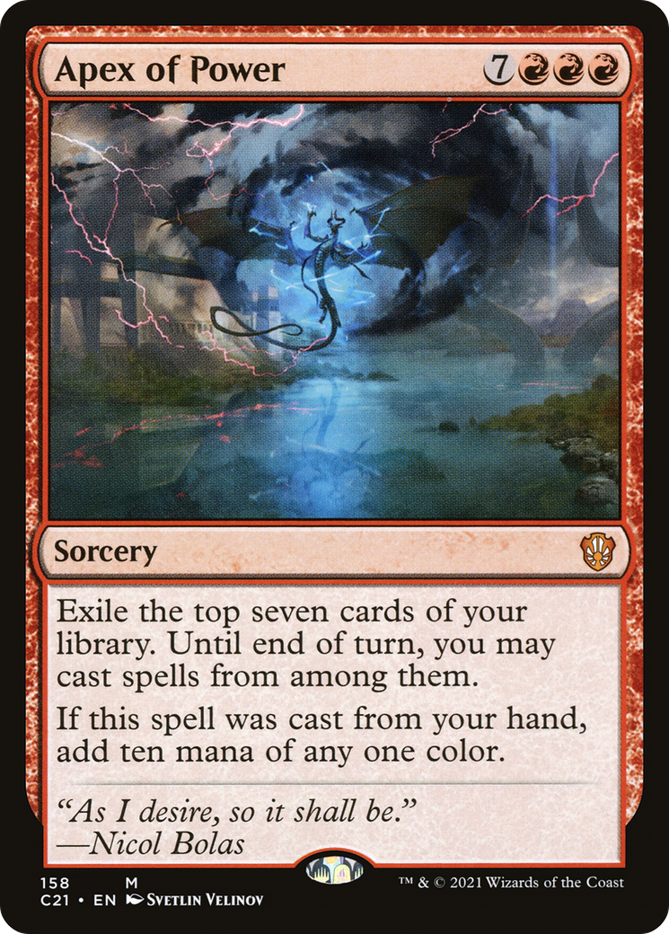 Apex of Power (C21-158)  - Commander 2021