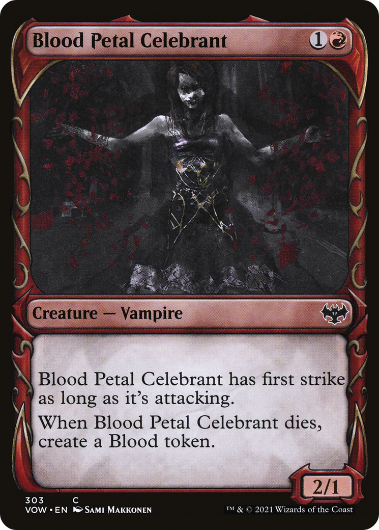 Blood Petal Celebrant (Showcase) (VOW-303)  - Innistrad: Crimson Vow: (Showcase)