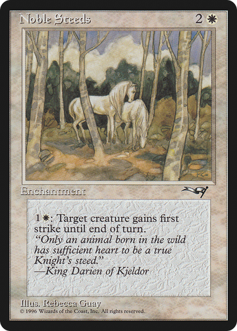 Noble Steeds (Trees in Forefront) (ALL-141) - Alliances