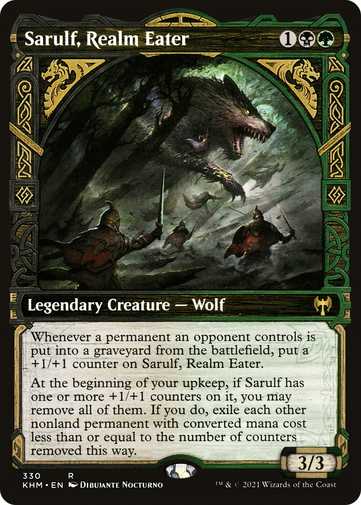 Sarulf, Realm Eater (Showcase) (KHM-330)  - Kaldheim: (Showcase)