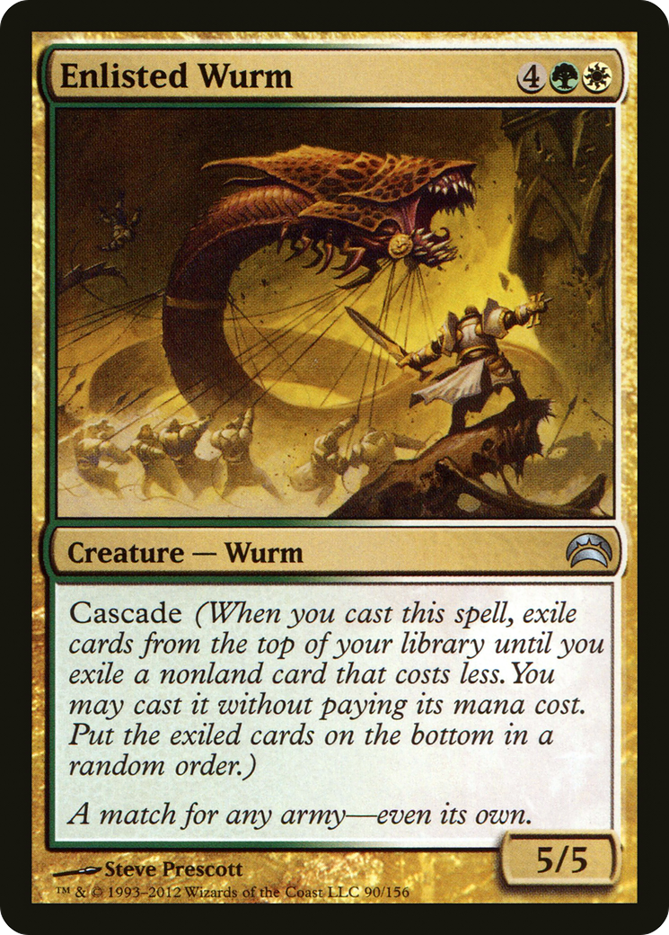 Enlisted Wurm (PC2-090)  - Planechase 2012