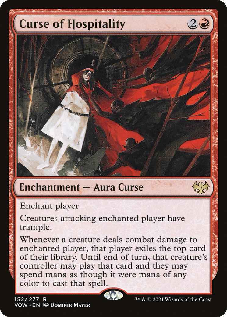 Curse of Hospitality (VOW-152)  Foil - Innistrad: Crimson Vow