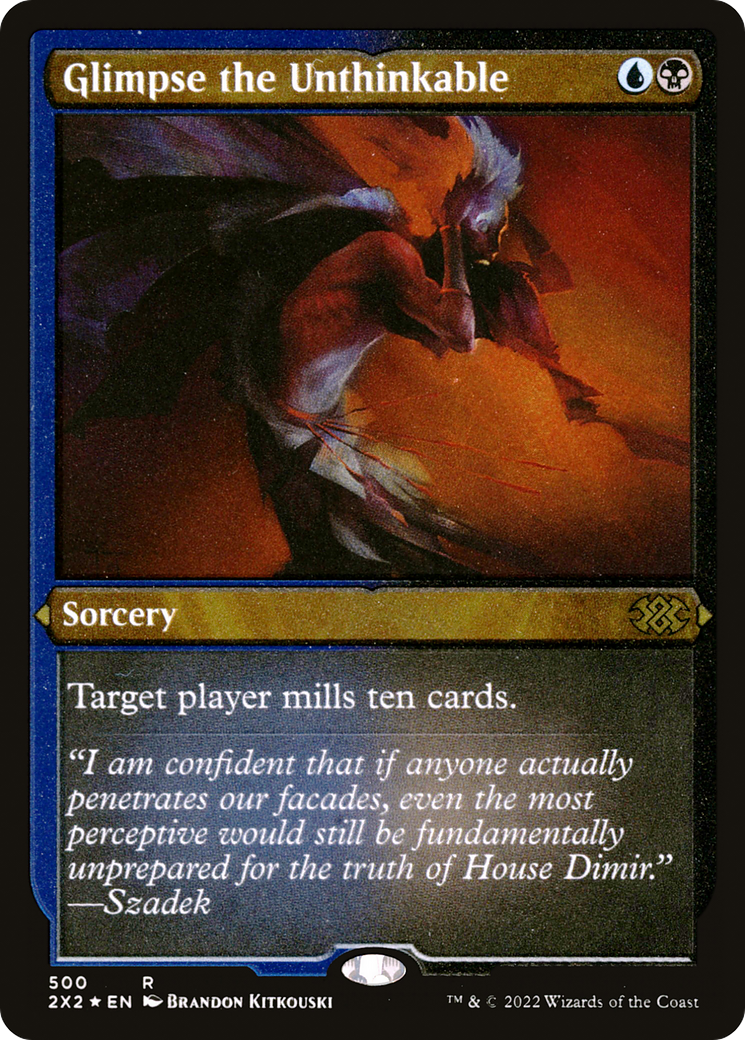 Glimpse the Unthinkable (Foil Etched) (2X2-500)  Foil - Double Masters 2022