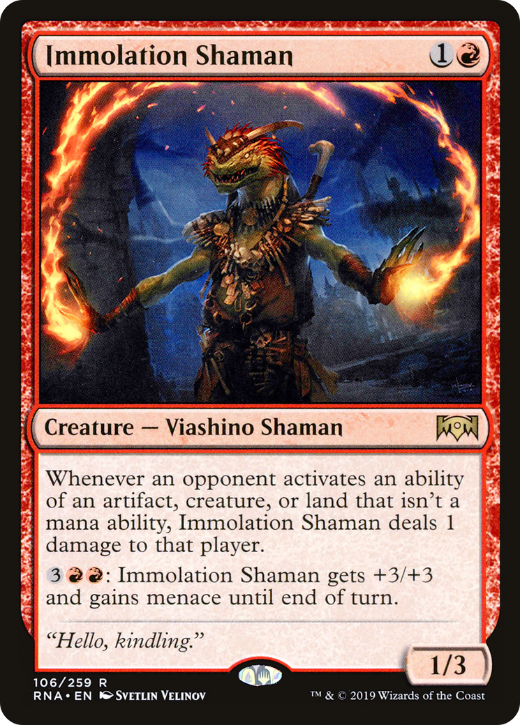 Immolation Shaman (RNA-106)  Foil - Ravnica Allegiance