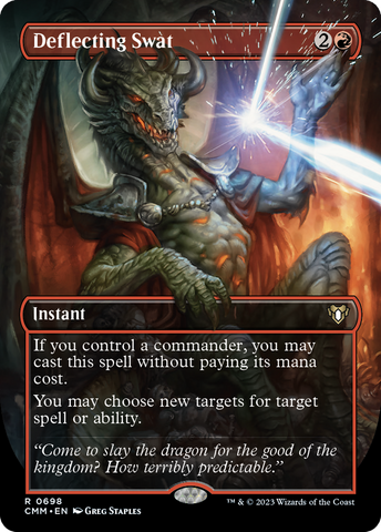 Deflecting Swat (Borderless) (CMM-698)  - Commander Masters