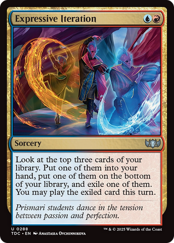 Expressive Iteration (TDC-288) - Commander: Tarkir: Dragonstorm