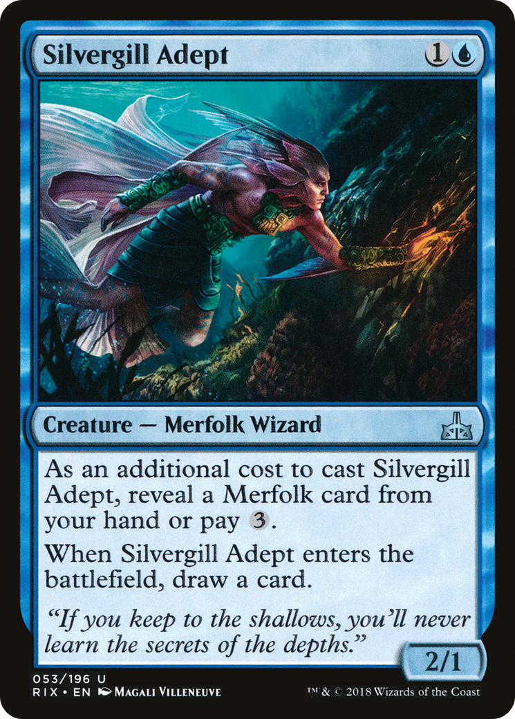 Silvergill Adept (RIX-053)  - Rivals of Ixalan
