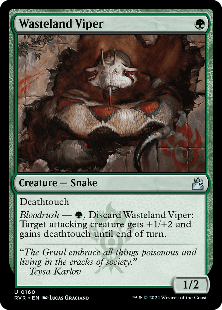 Wasteland Viper (RVR-160)  Foil - Ravnica Remastered