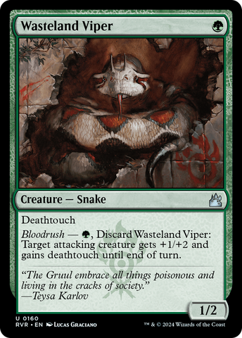 Wasteland Viper (RVR-160)  Foil - Ravnica Remastered
