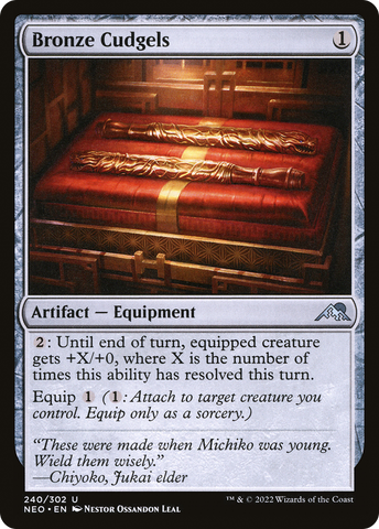 Bronze Cudgels (NEO-240)  - Kamigawa: Neon Dynasty