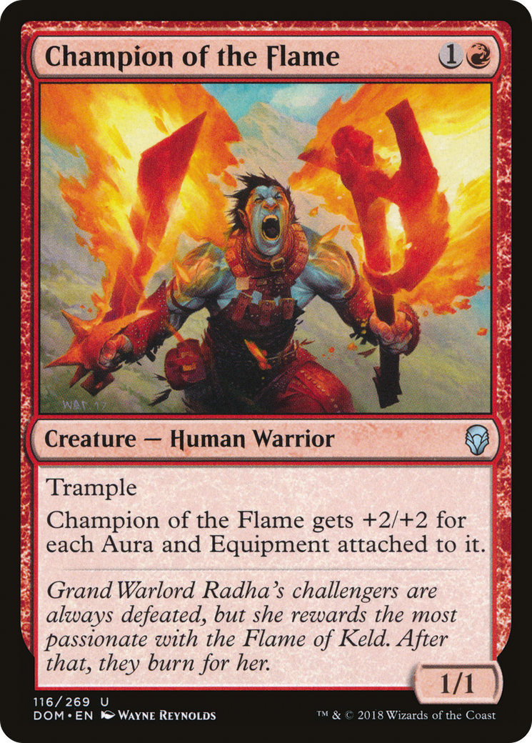 Champion of the Flame (DOM-116)  Foil - Dominaria