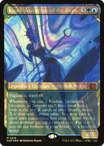 Kiora, Sovereign of the Deep (Halo Foil) (MAT-214)  Foil - March of the Machine: The Aftermath: (Showcase)